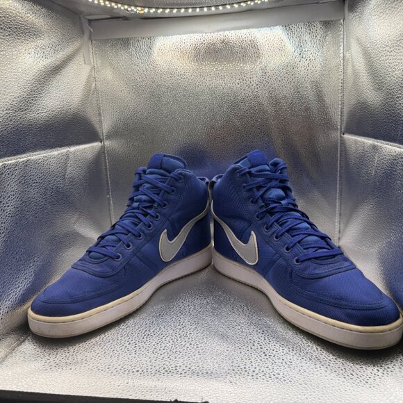 Size 10.5 Nike Vandal High Supreme Deep Royal Blue Swoosh Mens Shoes 318330-403‎ main image 5